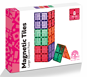Learn and grow- Magnetická stavebnice Velké čtvercové balení