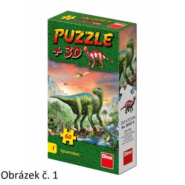 dino puzzle dinosauři + figurka 60 1