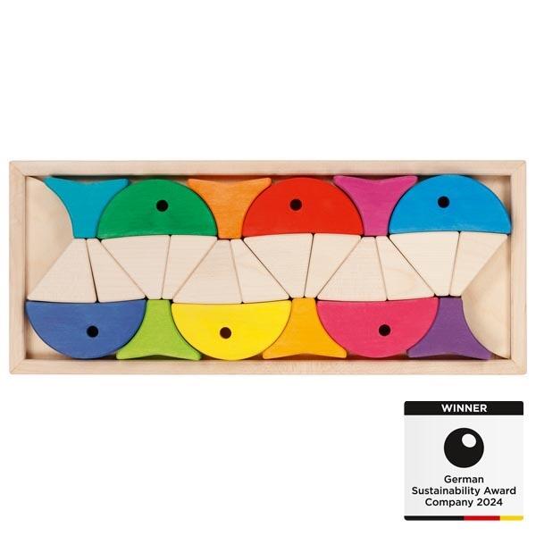 goki hra na třídění barev a tvarů 6 barevných rybiček 1