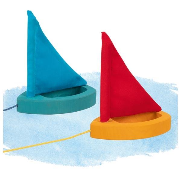 goki loužová loďka  modrá a červená 1