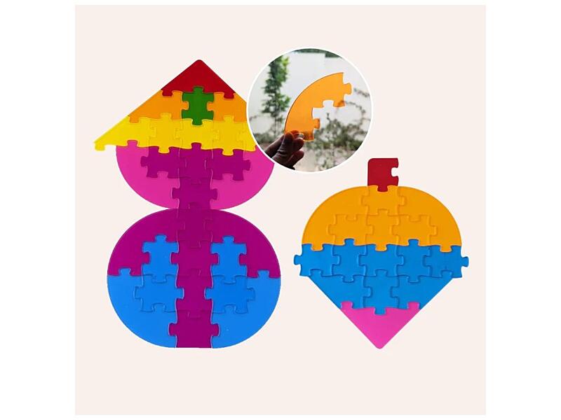 kingdom playroom sada akrylových puzzlí trojúhelníky  rozšiřující set 70 ks 1