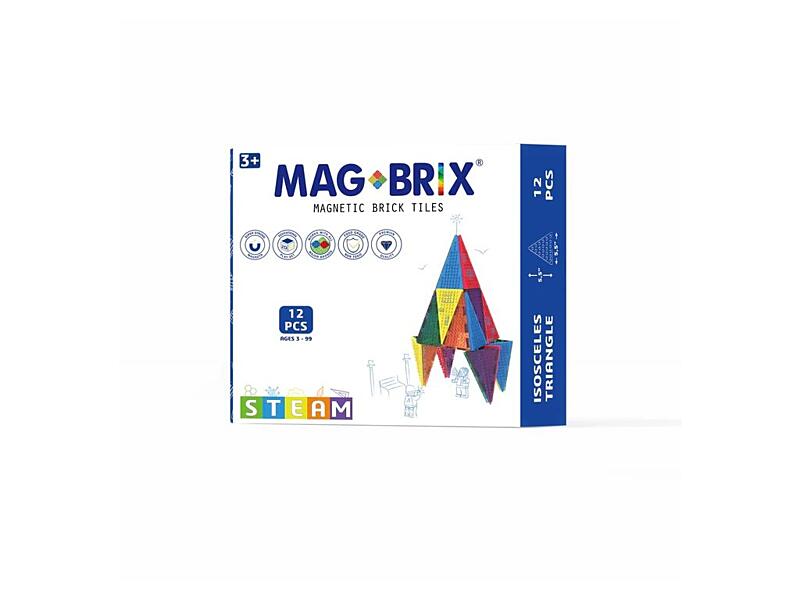 magbrix magnetické trojúhelníky pro lego 12 ks 1