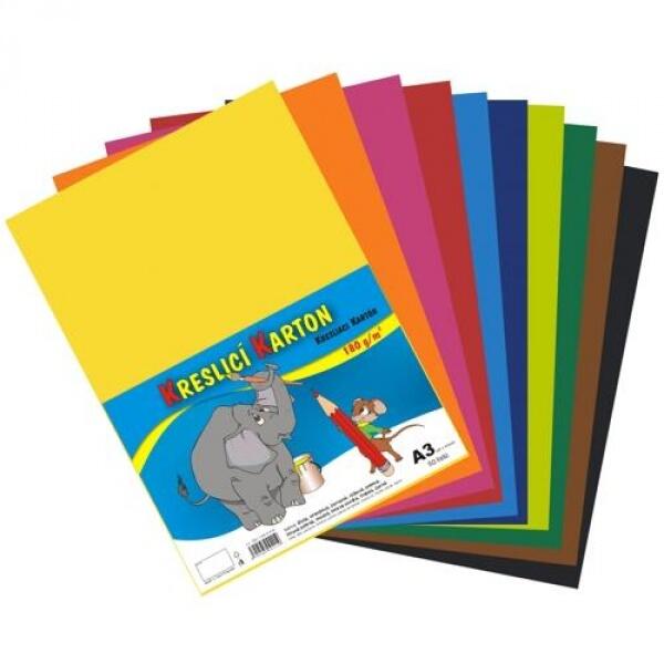 stepa kreslící karton barevný a3 60 listů 1