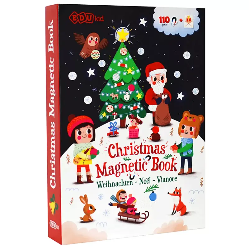 tooky toy magnetická kniha vánoce – christmas magnetic book 1