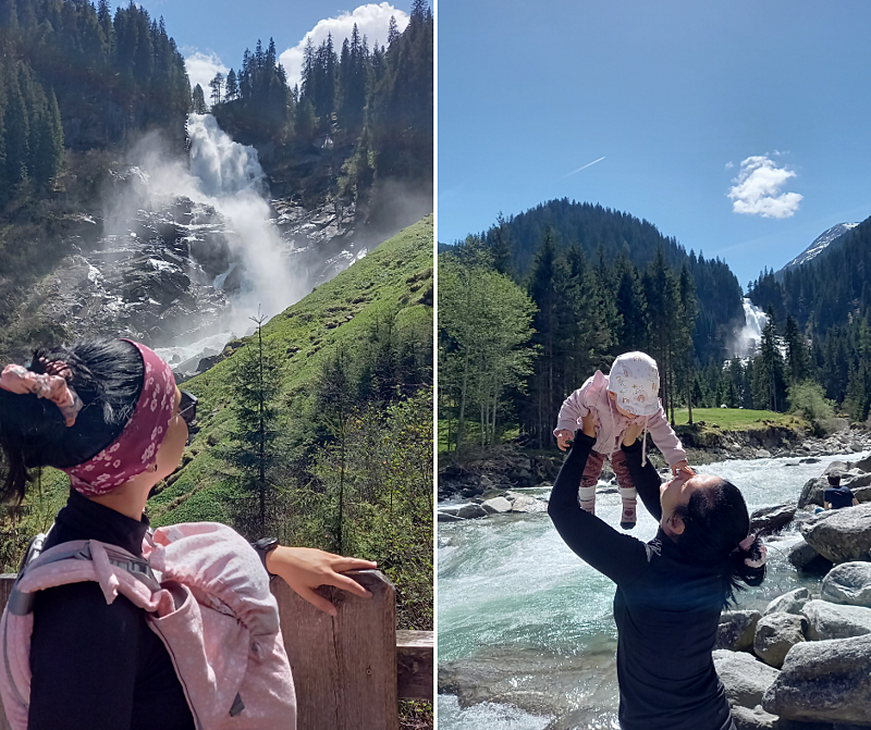 4 tipy na výlety s kočárkem v Rakousku - vodopády Krimmler