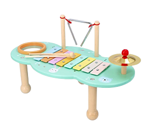 Dřevěný hudební stolek Lesní zvířátka