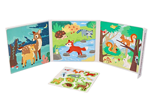 Magnetická puzzle kniha Lesní zvířata