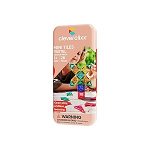 Cleverclixx - mini magnety v pastelových barvách - 28 kusů