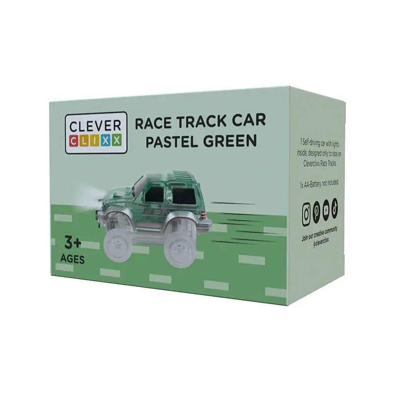 Cleverclixx - Zelené auto k závodní dráze