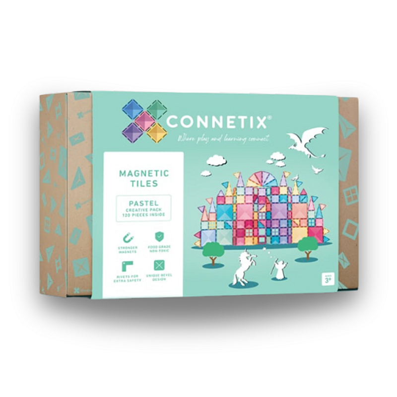 Connetix Tiles - Magnetická stavebnice PASTEL 120 ks
