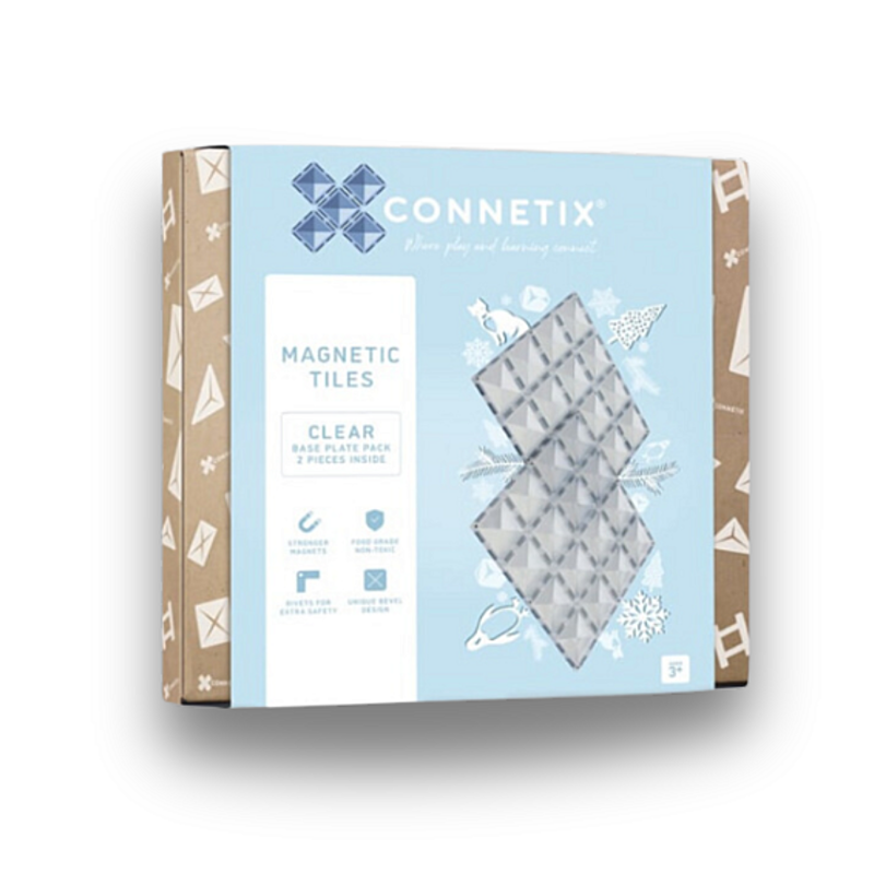 Connetix Tiles - Základna Průhledná 2 kusy