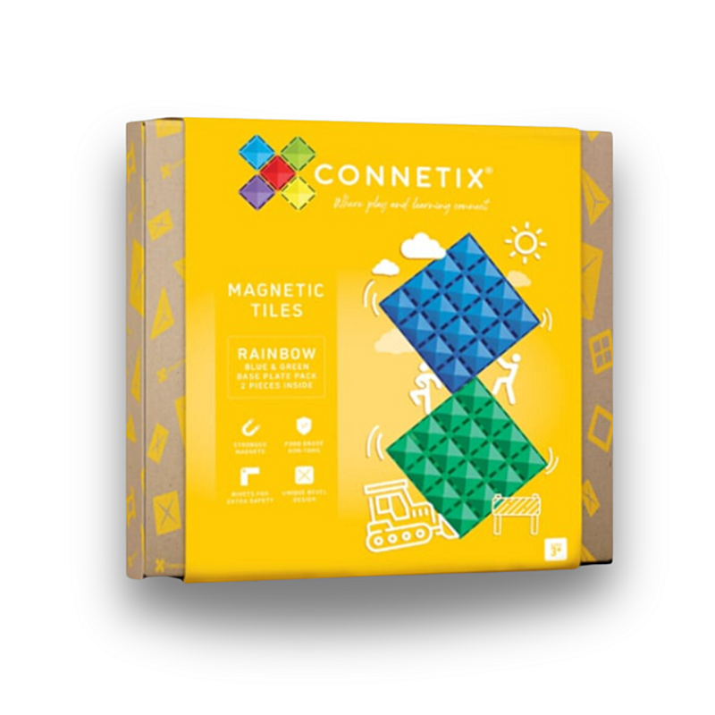 Connetix Tiles - Základny Blue and Green 2 kusy