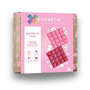 Connetix Tiles - Základny Pink and Berry 2 kusy