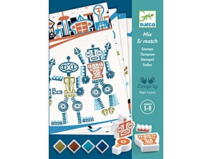 DJECO Set razítek Roboti 