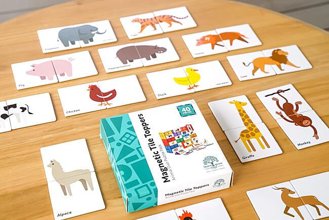learn and grow toys - duo animals puzzle