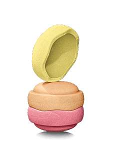 Stapelstein Balanční kameny warm pastel 3 ks