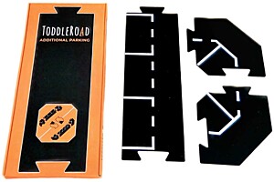 TODDLEROAD mini parkoviště - flexibilní silnice - 3 silikonové puzzle díly